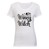 Winey Witch - Halloween Inspired - Ladies - T-Shirt Photo