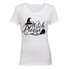 Witch Please - Broom - Halloween - Ladies - T-Shirt Photo