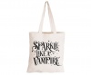 Sparkle Like a Vampire - Eco-Cotton Natural Fibre Bag Photo