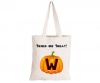 W - Halloween Pumpkin - Eco-Cotton Trick or Treat Bag Photo