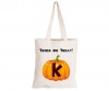 K - Halloween Pumpkin - Eco-Cotton Trick or Treat Bag Photo