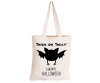 Happy Halloween - Cute Bat - Eco-Cotton Trick or Treat Bag Photo