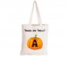 A - Halloween Pumpkin - Eco-Cotton Natural Fibre Bag Photo