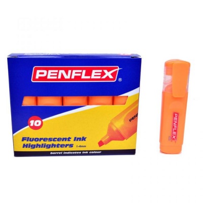 Photo of Penflex Highlighters Box-10 Orange