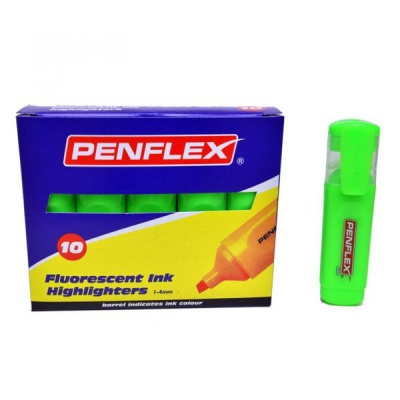 Photo of Penflex Highlighters Box-10 Green