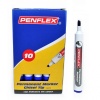 Penflex PM 15 Permanent Markers Chisel Tip Box-10 Blue Photo