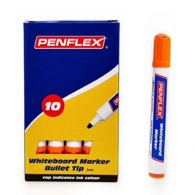 Photo of Penflex WB15 Whiteboard Markers Box-10 Orange