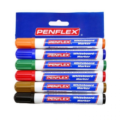 Photo of Penflex WB15 Whiteboard Markers Wallet-6 Assorted