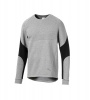 Puma Men's Evostripe Crew-Neck Long Sleeve Sweatshirt - Grey/Black Photo