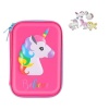 Unicorn Pencil Case Pink with Erasers Photo