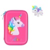 Unicorn Pencil Case Pink with Squishy Toy Photo