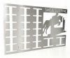 DCDesigners Show Jumping Rosette Hanger - Stainless steel Photo