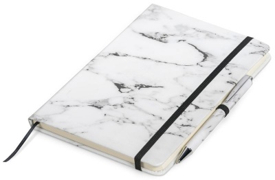 Photo of Love Sparkles Marble Design Hardcover A5 Notebook and Pen Set