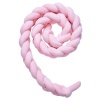 Cot Bed Braided Bumper - Pink - 2m Photo
