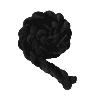 Photo of Cot Bed Braided Bumper Black - 2m