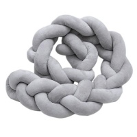 Nuovo Knot Cot Bumper 2m Grey