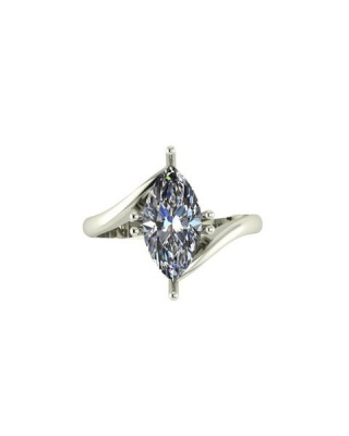 Photo of Miss Jewels - CD DESIGNER JEWELRY Marquise CZ Split Band Ring- Size 8.5