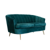 Bespoke & Co Velvet Nordic Sofa - Copper Green Photo
