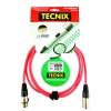 Tecnix 2m XLR-XLR Microphone Cable - Red Photo
