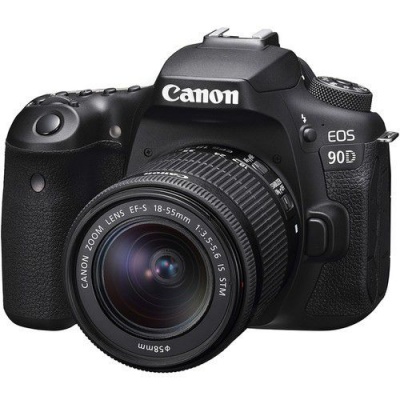 Photo of Canon 90D 32.5MP DSLR with 18-55mm IS STM Lens Black