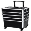 4" 1 Professional Makeup Portable Cosmetics Travel Trolley - Black Photo