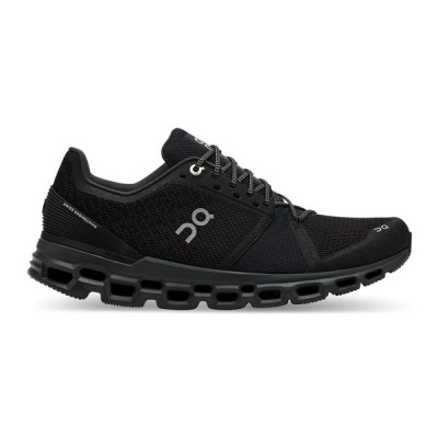 Photo of On Men's Cloudstratus Stability Road Running Shoes Black Shadow