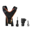 Motorcycle Helmet Mounting Bracket for DJI Osmo Action Camera - Orange Photo
