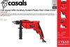 Casals Drill Impact With Auxiliary Handle Plastic Red 13mm 810W Photo