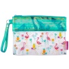 Stephen Joseph Clear/Iridescent Beach Pouch Flamingo Photo
