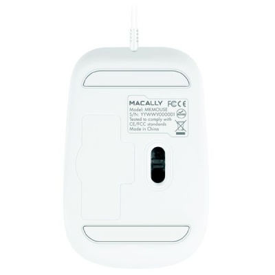 Photo of Macally - 3 button optical USB mouse - White