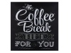 Coffee Break Black&Wh Wall Canvas Photo