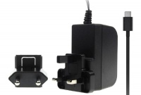Raspberry Pi 4 Model B PSU USB C 51V 3A UKEU Plugs Black