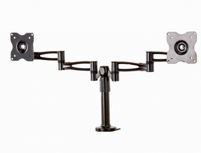 Photo of Mountright Dual Computer Monitor/TV Table-top Mount for Screens 14-26inches