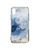 Hey Casey! Protective Case for iPhone X or XS - Royal Azure Marble Photo