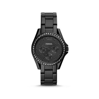 Photo of Fossil Womens Riley multifunction Black Stainless Steel Watch- ES4519
