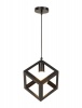 Mr Universal Lighting - Industrial Cube Pendant Lamp Square - Black Photo