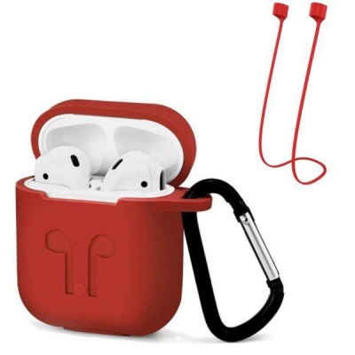 Photo of Apple Protective Case & Anti-Loss Strap For Airpods - Red