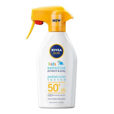 NIVEA SUN Kids Sensitive Protect Play Spray SPF 50 Sunscreen 300ml