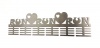 Medal Hanger Specialists DC Designers DC Designers Run Heart Run 48 Tier Medal Hanger - Stainless Steel Photo