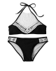 SunBird Swimwear - Ocean Breeze Finch - Pebble Black Photo