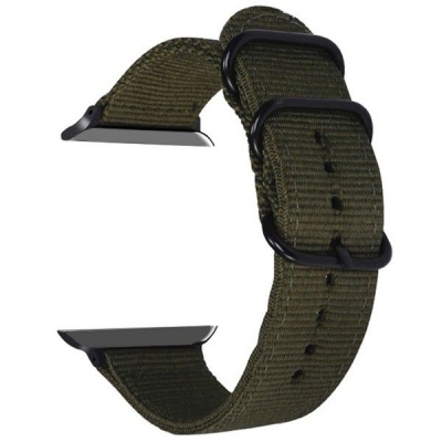 Photo of Zonabel 42/44mm Apple Watch Replacement Nylon Woven Strap - Military Green