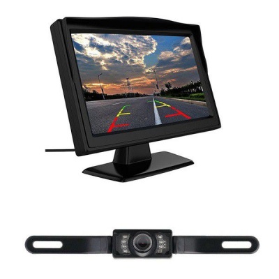 Photo of Fleek GZDL Wireless 5" TFT LCD Car Rear View Monitor