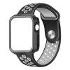 Apple Zonabel Silicone Watch strap with Face Cover for 40mm â€“ Black & Grey Photo