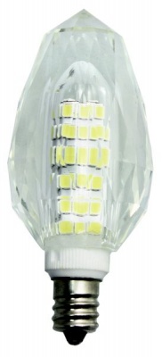 Photo of Bright Star Lighting 5 Watt Epistar LED Candle Bulb with Crystal Cover in Warm White