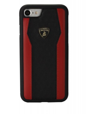 Photo of Lamborghini Huracan D8 Leather Huracan Case for iPhone X - Red