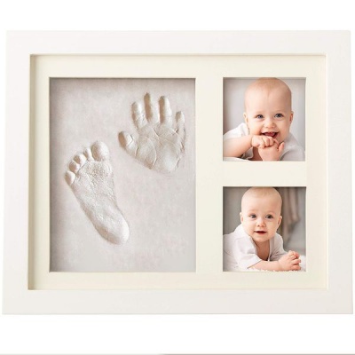 Photo of Bubzi Co Baby Handprint Kit & Footprint Photo Frame for Newborns