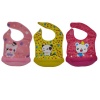 Detachable Food Catcher Washable Baby Bib Girl Bundle - Set of 3 Photo
