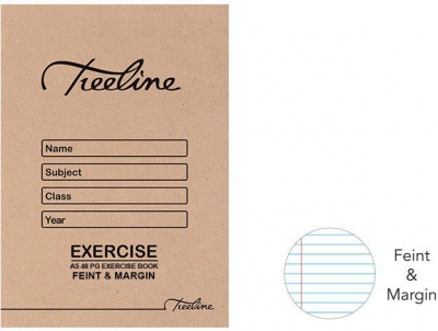 Photo of Treeline A5 Exercise Books 48 pg Feint & Margin