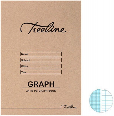 Photo of Treeline Graph Books Ruled A4 36 pg