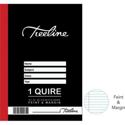 Photo of Treeline - Hard Cover Counter Books 1Q A4 96 pg Feint & Margin